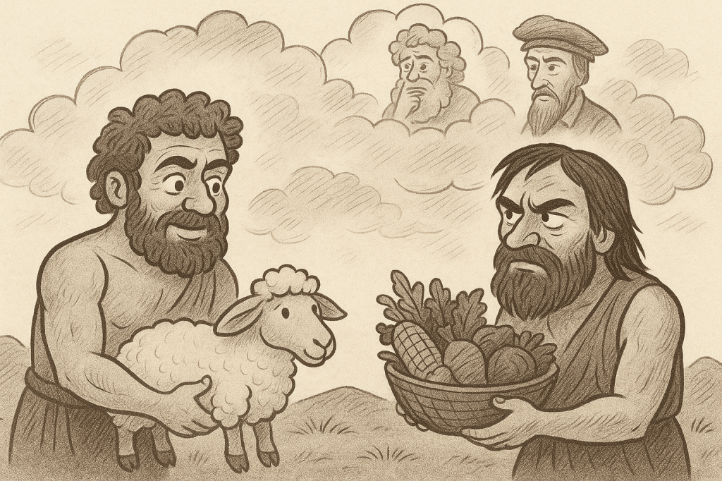 Cain, Abel și tipologia&nbsp;neo-reformată